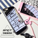 iphone6S手机壳 苹果6Plus镜面手机套韩国4.7全包软防摔情侣挂绳