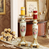 欧式古典树脂道具蜡烛台 家居客厅餐桌装饰摆件婚庆用品礼品特价
