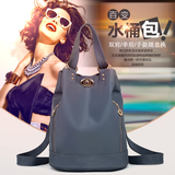 【天天特价】韩版尼龙潮女士双肩包牛津纺书包两用水桶包旅行包
