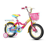 上海永久新款男女公主宝宝小孩单带副轮12 14 16寸脚踏儿童自行车