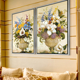 第七日简欧客厅装饰画现代简约家居饰品玄关壁画卧室餐厅花卉挂画