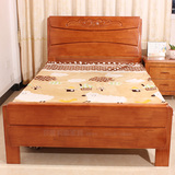 中式简约现代单人床1.2米男孩成人儿童床橡木特价青少年床实木床