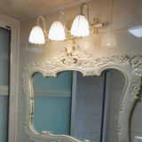 欧式镜前灯卫生间浴室镜柜灯简约厕所防雾梳妆灯具led美式镜前灯