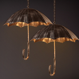 新品创意复古雨伞吊灯loft工业风做旧铁艺咖啡馆餐厅个性艺术吊灯