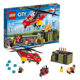 正品 乐高城市系列60108消防直升机组合LEGO CITY拼插积木益智