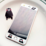 日本Kumamon熊本熊部长IPhone6s 6plus玻璃膜钢化膜前膜包邮