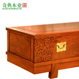新中式红木家具电视柜组合储物柜2米 缅甸花梨木客厅实木明式柜子