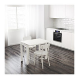 ◆北京宜家 免费代购◆  IKEA 比约斯 伸缩型餐桌（90x90 厘米）