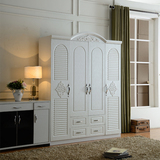 简约卧室实木质开门板式组合整体大衣柜简易三四门欧式衣橱家具