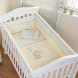 AUSTTBABY正品婴儿床品婴儿床围 婴儿床上用品套件纯棉3 5 7件套