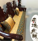 新中式古典红木家具沙发海绵坐垫靠垫实木罗汉床棕垫子靠枕厚定做
