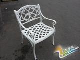 室外金属家具 精致外观餐椅 全铝材质加工 漆面光滑精美