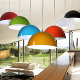 现代个性创意咖啡厅吊灯餐厅吧台创意简约LED半圆铝材艺术吊灯具