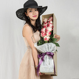 西安同城鲜花速递礼盒红玫瑰生日求婚表白送女友同城花店送花上门