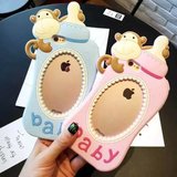 韩国可爱baby奶瓶奶嘴iPhone6手机壳s创意硅胶保护套情侣套软批发