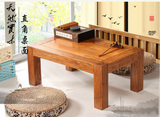 包邮老榆木原木仿古榻榻米茶几实木飘窗台桌矮桌炕桌和室几桌地台