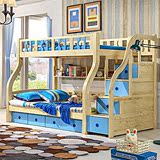 吾帮 儿童床高低床实木床上下铺床母子床松木床组合床子母床家具