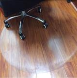 PVC透明木地板保护防水滑圆形转椅办公室老板电脑椅地垫70cm圆