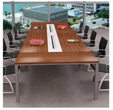 新款板式会议桌 大小型会议桌长桌钢木会议洽谈桌会客桌开会桌子