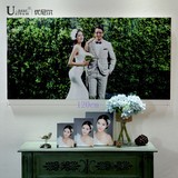 优尼尔结婚大相框挂墙大韩水晶版画影楼婚纱照放大制作16寸至1米2