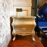欧优典欧式床头柜新古典白色实木床边柜特价韩式现代电话桌斗柜子