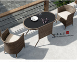 户外家具休闲阳台桌椅创意室内藤椅藤椅子简约现代茶几三件套组合