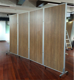 广东移动屏风隔断带滑轮板式玻璃高挡板活动墙办公室活动墙可折叠