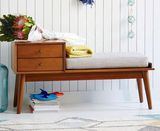 全实木换鞋凳简约时尚欧式门厅柜抽屉式储物现代家用床头柜带沙发