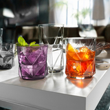 意大利进口玻璃水杯创意透明威士忌杯水晶果汁杯家用耐热喝水杯子