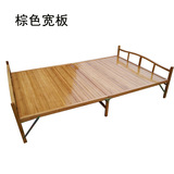 夏季凉床竹床折叠床单人双人床简易实木午休午睡床1 1.2 1.5米