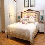 美式乡村实木床 欧式双人床法式皮床公主床婚床 高端卧室家具定制