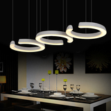 现代简约led餐厅吊灯 三头客厅咖啡厅创意个性饭厅餐桌吧台餐吊灯