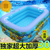 室内婴儿童充气方形游泳池家庭超大号海洋球池加厚戏水池成人浴缸