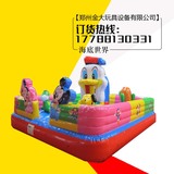 小型 家用 充气蹦蹦床 儿童充气城堡气模玩具滑梯小鸭乐园
