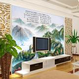 3D大型万里长城壁画沁园春雪国画客厅沙发电视背景墙无缝整张壁纸