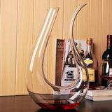 竖琴U型醒酒器 创意水晶红酒分酒器洋气酒具摆件 独特造型玻璃包