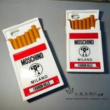欧美潮牌moschino烟盒手机壳iPhone 6plus个性创意苹果6s硅胶软壳