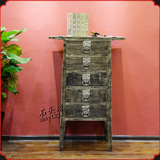中国风复古家具 创意中式仿古玄关柜 古典茶楼储物柜 做旧斗柜