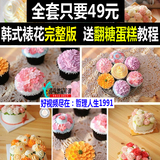 韩式裱花教程、烘焙蛋糕 裱花嘴工具指导、奶油霜制作、裱花书籍