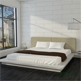 简约现代烤漆床板式床日式韩式榻榻米床婚床板式床1.5米1.8米双人