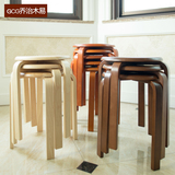 特价实木圆凳成人简约现代圆木凳餐桌凳家用茶几凳可折叠