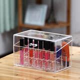 亚克力化妆品收纳盒透明塑料指甲油收纳盒多功能可拆卸口红展示盒