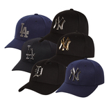现货韩国MLB棒球帽专柜正品 老虎队 扬基队 道奇队LA棒球帽金属标