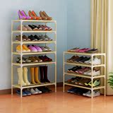 简易鞋架实木 多层现代简约木架防尘鞋柜 组装加粗木质鞋柜特价