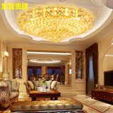 圆形金色水晶灯客厅餐厅灯具新款长方形1 1.2 1.5米卧室酒店大厅