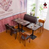 定制西餐厅沙发卡座沙发餐桌椅 奶茶店甜品店沙发 咖啡厅桌椅组合