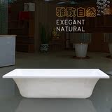 包邮小户型嵌入式浴缸亚克力浴缸方形浴缸浴盆1.4 1.5 1.6 1.7米