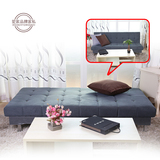 现代简约布艺可折叠多功能沙发小户型布艺沙发床三人1.8米包邮
