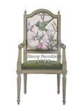 美式乡村沙发椅带扶手休闲椅新古典书椅设计师家具欧式形象创意椅