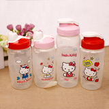 Hello Kitty儿童卡通水杯学生塑料水壶运动便携杯子